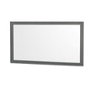 Custom image for Dark Gray with Brushed Chrome Trim / Carrara Cultured Marble, Rectangular Sink / 58