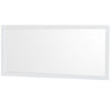 Custom image for White with Brushed Chrome Trim / White Quartz, Rectangular Sink / 70