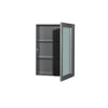 Custom image for Dark Gray with Brushed Chrome Trim / Medicine Cabinets
