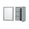 Custom image for Gray with Brushed Chrome Trim / Medicine Cabinets