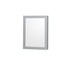 Custom image for Gray with Brushed Chrome Trim / White Quartz, Rectangular Sink / Medicine Cabinet