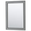 Custom image for Dark Gray with Polished Chrome Trim / White Carrara Marble, Oval Sink / 24