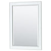 Custom image for White with Brushed Gold Trim / White Carrara Marble, Oval Sink / 24