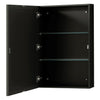 Custom image for Dark Espresso with Polished Chrome Trim / White Carrara Marble, Oval Sink / Medicine Cabinets
