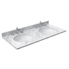 Custom image for White with Matte Black Trim / White Carrara Marble / No Mirror