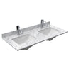Custom image for Dark Gray with Polished Chrome Trim / White Carrara Marble / 46