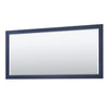 Custom image for Dark Blue with Polished Chrome Trim / White Carrara Marble / 70
