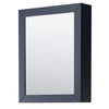 Custom image for Dark Blue with Brushed Gold Trim / Giotto Quartz / Medicine Cabinet