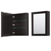 Custom image for Dark Espresso with Matte Black Trim / White Cultured Marble / Medicine Cabinet