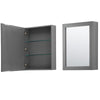Custom image for Dark Gray with Polished Chrome Trim / Medicine Cabinets