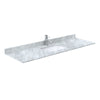 Custom image for Dark Blue with Brushed Nickel Trim / White Carrara Marble / 58