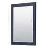Custom image for Dark Blue with Brushed Nickel Trim / White Cultured Marble / 24