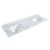 Custom image for Dark Gray with Satin Bronze Trim / White Carrara Marble / 70
