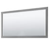 Custom image for Dark Gray with Satin Bronze Trim / White Cultured Marble / 70