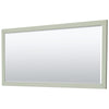 Custom image for Light Green with Satin Bronze Trim / Carrara Cultured Marble / 70