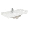 Custom image for White with Brushed Nickel Trim / Giotto Quartz / No Mirror