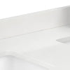 Custom image for White Quartz / 48 in / 48 inch Double Center Sink