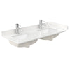 Custom image for Dark Gray with Brushed Gold Trim / White Quartz / No Mirror