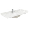 Custom image for Tanned Oak with Brushed Nickel Trim / Giotto Quartz / No Mirror