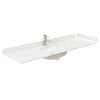 Custom image for White with Brushed Gold Trim / Giotto Quartz / No Mirror