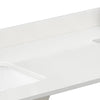 Custom image for White Quartz / 84 in / 84 inch Double Center Sink