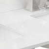 Custom image for White Quartz / 48 in / 48 inch Double Center Sink