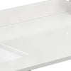 Custom image for White Quartz / 66 in / 66 inch Double Center Sink