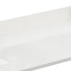 Custom image for White Quartz / 80 in / 80 inch Double Center Sink