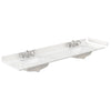 Custom image for Espresso with Brushed Chrome Trim / White Quartz, Rectangular Sink / 70