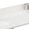 Custom image for White Quartz / 84 in / 84 inch Double Center Sink