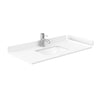 Custom image for Natural Oak with Brushed Nickel Trim / White Cultured Marble / No Mirror
