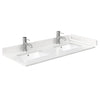 Custom image for Whitewashed Oak with Brushed Gold Trim / Carrara Cultured Marble / No Mirror