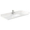 Custom image for Whitewashed Oak with Matte Black Trim / Carrara Cultured Marble / No Mirror