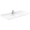 Custom image for White with Matte Black Trim / White Cultured Marble / No Mirror
