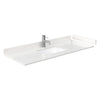 Custom image for Dark Blue with Brushed Nickel Trim / Carrara Cultured Marble / No Mirror