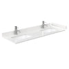 Custom image for Whitewashed Oak with Brushed Nickel Trim / Carrara Cultured Marble / No Mirror