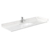 Custom image for Whitewashed Oak with Matte Black Trim / Carrara Cultured Marble / No Mirror