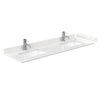 Custom image for Whitewashed Oak with Brushed Nickel Trim / Carrara Cultured Marble / No Mirror