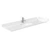 Custom image for Whitewashed Oak with Brushed Nickel Trim / Carrara Cultured Marble / No Mirror
