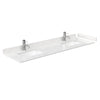 Custom image for White with Satin Bronze Trim / Carrara Cultured Marble / No Mirror