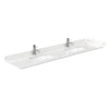 Custom image for Dark Walnut with Brushed Nickel Trim / Carrara Cultured Marble / No Mirror