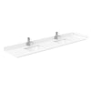 Custom image for Whitewashed Oak with Brushed Nickel Trim / White Cultured Marble / No Mirror