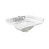 Custom image for Whitewashed Oak with Matte Black Trim / Carrara Cultured Marble / No Mirror