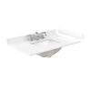 Custom image for Light Straw with Matte Black Trim / White Cultured Marble / No Mirror