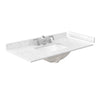 Custom image for Dark Blue with Matte Black Trim / Carrara Cultured Marble / No Mirror