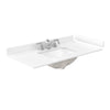 Custom image for Green with Brushed Nickel Trim / White Cultured Marble / No Mirror