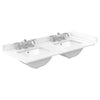 Custom image for Whitewashed Oak with Matte Black Trim / White Cultured Marble / No Mirror