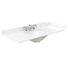 Custom image for Dark Walnut with Matte Black Trim / White Cultured Marble / No Mirror