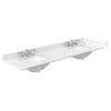 Custom image for Whitewashed Oak with Brushed Nickel Trim / Carrara Cultured Marble / No Mirror