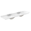 Custom image for Light Green with Brushed Nickel Trim / Carrara Cultured Marble, Rectangular Sink / 70